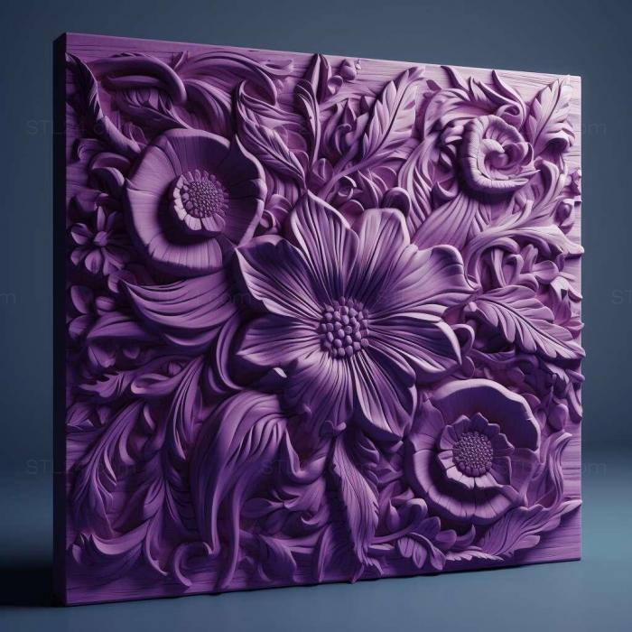 Patterns and decorations (stl purple 3, PATTERN_1959) 3D models for cnc
